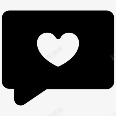 爱情短信聊天泡泡聊天标牌图标图标