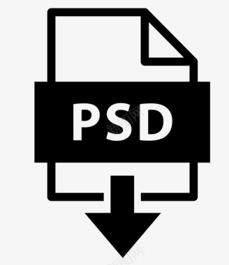 ppt文件下载psd存档扩展名图标图标