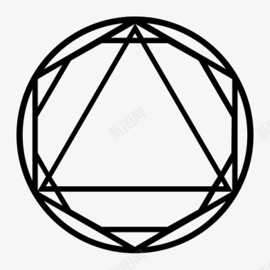 柏拉图形状轮廓立方体十二面体图标图标