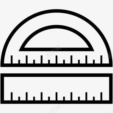 不规则几何图标几何工具度工具量角器图标图标