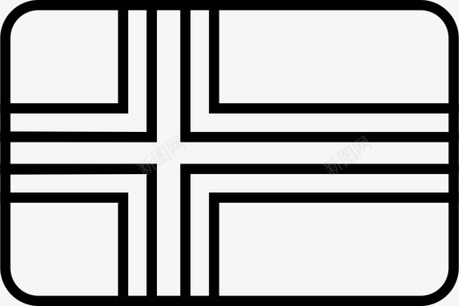 矩形法罗群岛国家欧洲图标图标