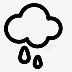 下雨积水下雨结冰积水图标高清图片