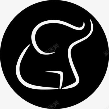 Meneame社交网络的标志是大象社交图标是圆形的图标