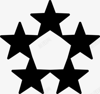 星级五星评级评论图标图标