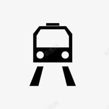 火车客运公共交通图标图标