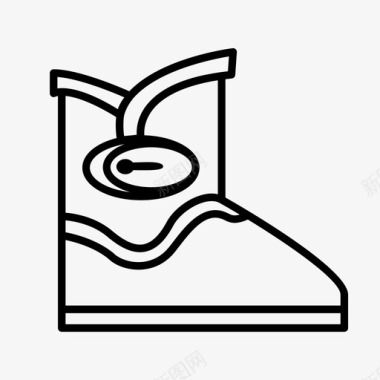 冬靴爱斯基摩靴雪地靴图标图标