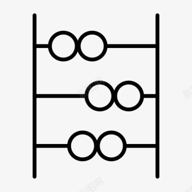 算盘古代计算器图标图标