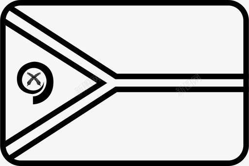 太平洋瓦努阿图国家国旗图标图标