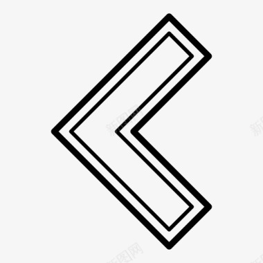 向左旋转向左箭头方向导航图标图标