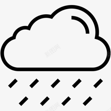 气候图标雨云雨气候图标图标