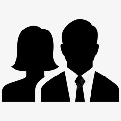 商人伙伴商务人士商业伙伴商业女性图标高清图片