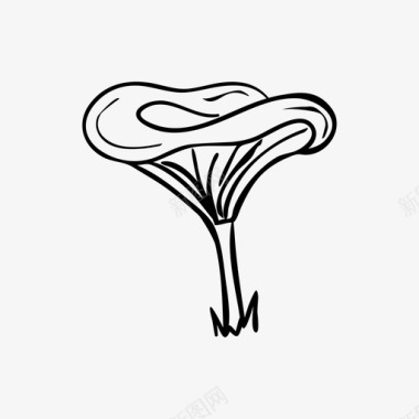 蘑菇香菇秋天森林图标图标