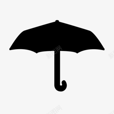 下雨的雨伞保护下雨图标图标