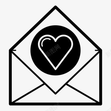 电子邮件打开邮件电子邮件收藏图标图标
