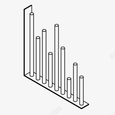 数据饼图cilinder图数据经济图标图标