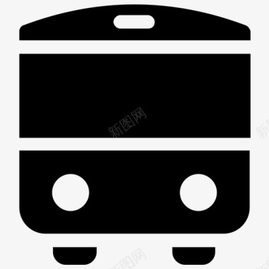 公共交通标识公共巴士公共交通公共车辆图标图标