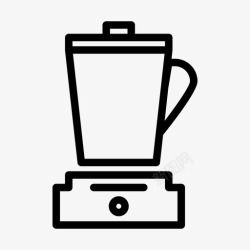 果汁搅拌机搅拌机食品加工机果汁机图标高清图片