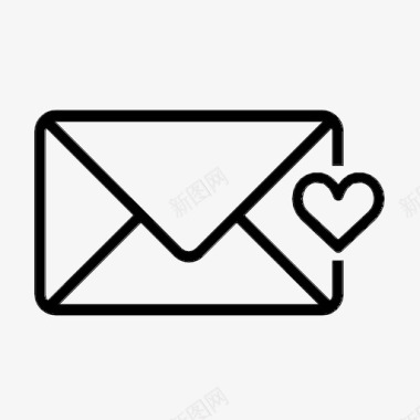 心意邮件电子邮件最爱图标图标
