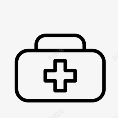 医疗包急救箱包箱图标图标