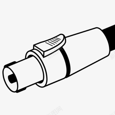 矢量连接器扬声器电缆音频连接器图标图标