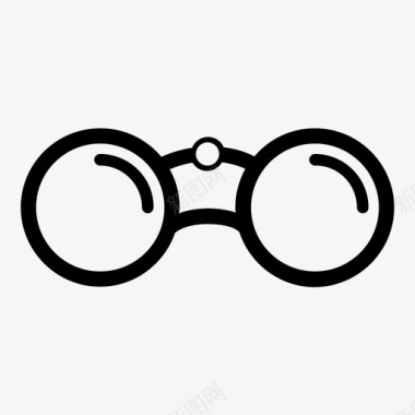 双筒望远镜军事研究图标图标