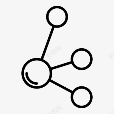 生物分子科学分子原子科学图标图标