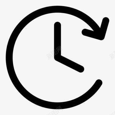 繁忙的时间返回时钟重新安排图标图标