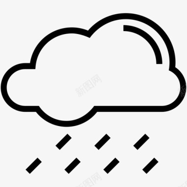 气候图标雨云雨气候图标图标