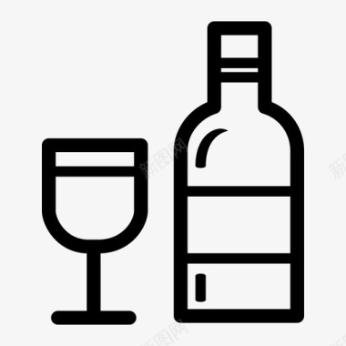 葡萄酒饮料红酒图标图标
