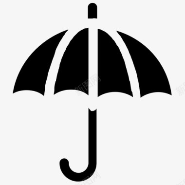 遮阳伞伞保险概念阳伞图标图标
