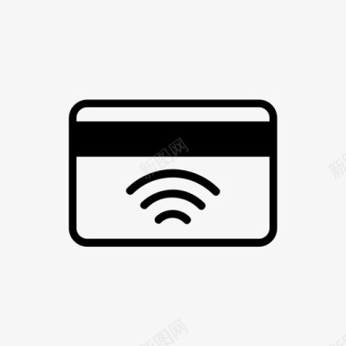 nfc非接触式支付卡nfc图标图标