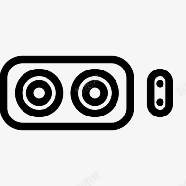 双摄像头3d摄像头手机摄像头图标图标