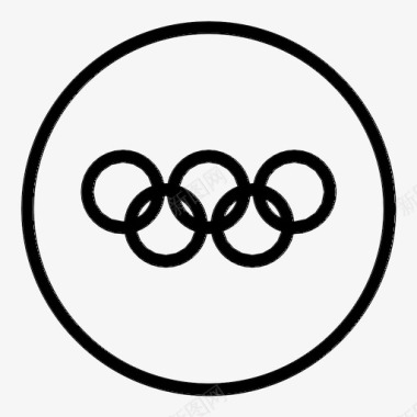 五环奥运会运动员参赛国家图标图标