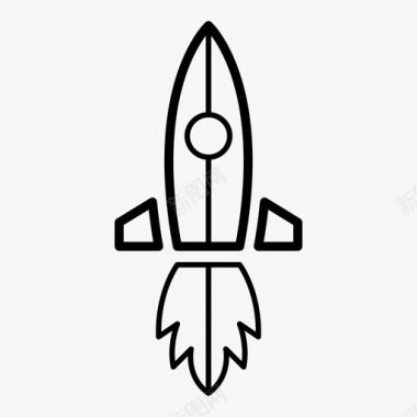 卡通宇航员与火箭火箭宇航员太空图标图标