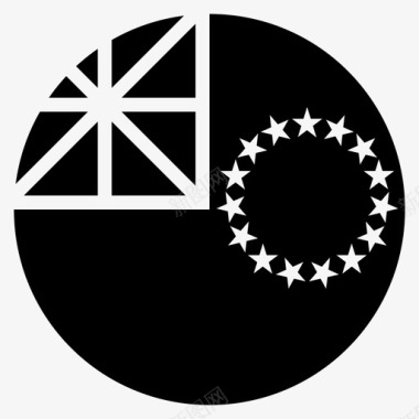 文传承库克群岛国家国旗图标图标