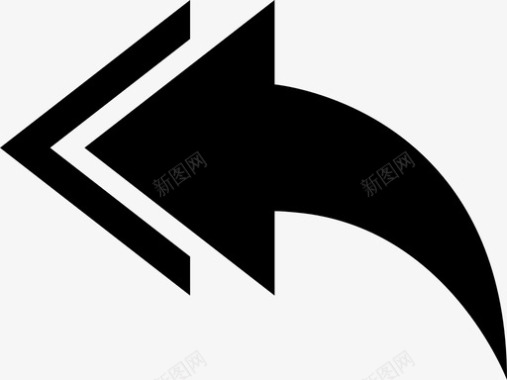后退拍照按钮撤消箭头后退图标图标