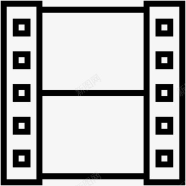 电影卷带胶卷照相机卷图像卷图标图标