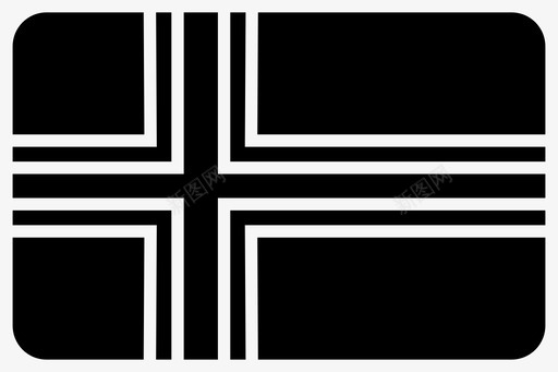 矩形挪威国家欧洲图标图标