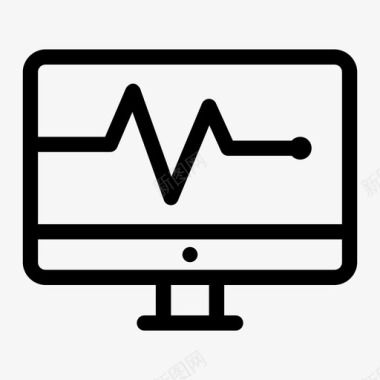 pc版心跳监视器计算机屏幕监视器dekstop图标图标