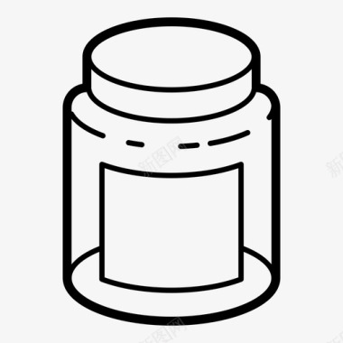 古代罐子罐子容器空罐子图标图标