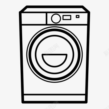 洗衣机洗衣机电器图标图标