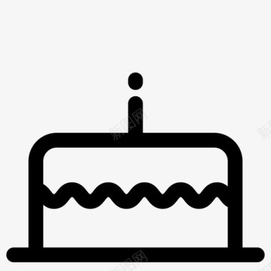 小女孩生日快乐蛋糕纸杯蛋糕生日快乐图标图标