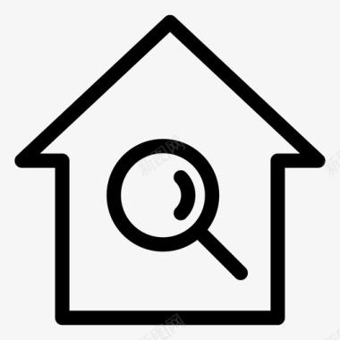 水乡房屋房屋搜索建筑房地产图标图标
