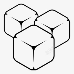 icon冰箱灰冰块酒吧冷饮图标高清图片