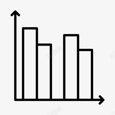 质感直方图图表条形图直方图图标图标