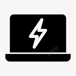 netbookflash笔记本电脑设备通知笔记本电脑屏幕图标高清图片