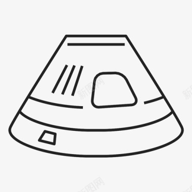 神舟六号飞船返回舱宇航员太空图标图标