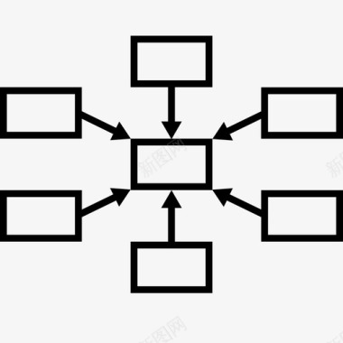 展示框策略框集中组织图标图标