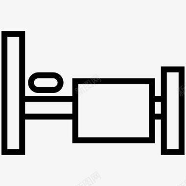 一起睡觉床卧室家具图标图标