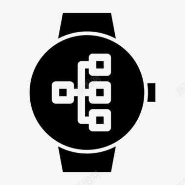 关系结构smartwatch工作流图表层次结构图标图标